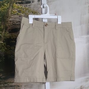 New with tags! Style & Co Womens 10 Petite Tan Bermuda Shorts Relaxed Fit